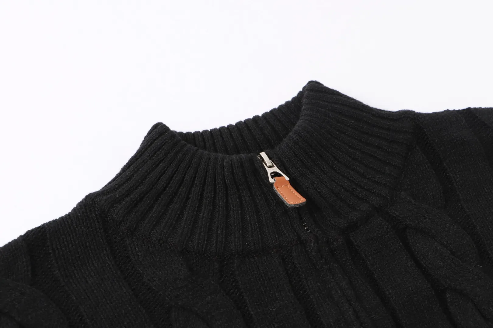 P230 RALPH LAUREN Ralph Lauren seven-color classic small label embroidered stand-collar long-sleeved half-zip knitted sweater tops for men and women seven colors Color: black white gray royal blue pink sky blue khaki code number: S M L XL material: cotton